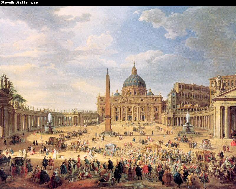 Panini, Giovanni Paolo Departure of Duc de Choiseul from the Piazza di St. Pietro